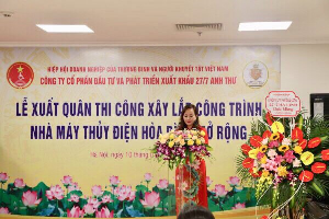 Tổ chức lễ xuất quân thi công xây lắp công trình Nhà máy Thủy điện Hòa Bình mở rộng